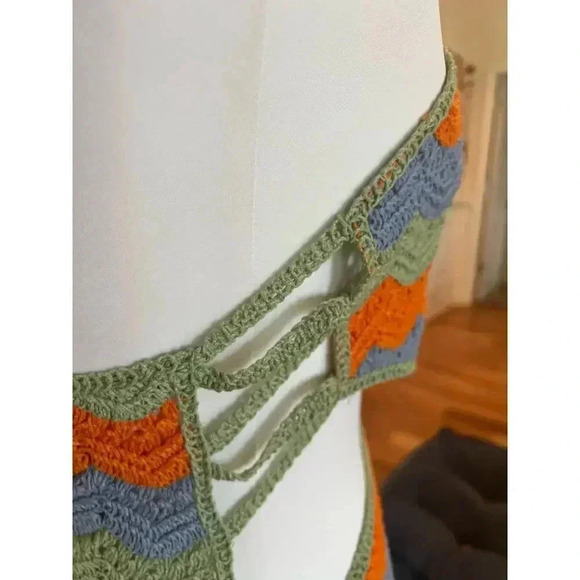 ZARA chroched mini dress limited edition womens size medium - Picture 9 of 12